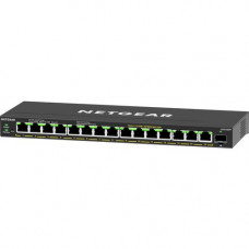 Netgear 16-Port High-Power PoE+ Gigabit Ethernet Plus Switch (231W) with 1 SFP Port - 15 Ports - Manageable - 3 Layer Supported - Modular - 1 SFP Slots - 231 W PoE Budget - Twisted Pair - PoE Ports - Desktop, Wall Mountable - 5 YearLifetime Limited Warran