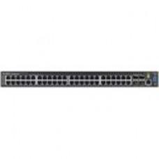 Zyxel 48-Port GbE L2+ PoE Switch - Manageable - 3 Layer Supported - Desktop - 2 Year Limited Warranty - RoHS Compliance GS3700-48HP
