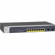 Netgear ProSAFE 8-Port PoE+ Gigabit Smart Managed Switch with 2 SFP Ports (GS510TPP) - 8 Ports - Manageable - 3 Layer Supported - Modular - Twisted Pair, Optical Fiber - Rack-mountable, Desktop - Lifetime Limited Warranty GS510TPP-100NAS