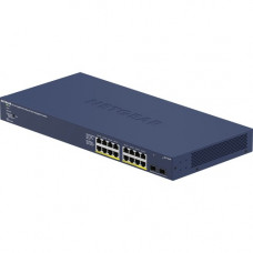 Netgear GS716TPP Ethernet Switch - 16 Ports - Manageable - 4 Layer Supported - Modular - 300 W PoE Budget - Twisted Pair, Optical Fiber - PoE Ports - Rack-mountable, Desktop - Lifetime Limited Warranty GS716TPP-100NAS