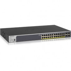 Netgear ProSafe GS728TP Ethernet Switch - 24 Ports - Manageable - 2 Layer Supported - Modular - Twisted Pair, Optical Fiber - Rack-mountable - Lifetime Limited Warranty GS728TP-200NAS