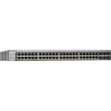 Netgear ProSafe GS752TPS Gigabit Stackable Smart Switch - 46 Ports - Manageable - 2 Layer Supported - PoE Ports - Rack-mountable, Desktop - Lifetime Limited Warranty - RoHS, WEEE Compliance GS752TPSB-100NAS