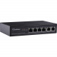 GeoVision 6-Port 10/100 Mbps Unmanaged PoE Switch with 4-Port PoE - 6 Ports - 2 Layer Supported - Twisted Pair - Desktop GV-APOE0400