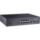 GeoVision 10-Port 10/100/1000M Unmanaged PoE Switch with 8-Port PoE - 10 Ports - 2 Layer Supported - Twisted Pair - Desktop, Rack-mountable GV-APOE0810