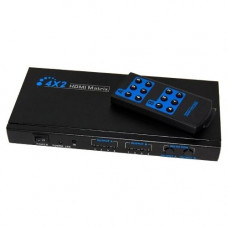 Bytecc HMMSS402 4x2 HDMI Matrix Switch - 1920 x 1080 - Full HD - 1080p4 x 2 - 2 x HDMI Out HMMSS402