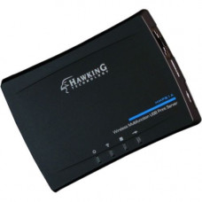 Hawking Wireless Multifunction USB Print Server - ISM Band - 2.40 GHz ISM Maximum Frequency - 150 Mbit/s Wireless Transmission Speed - Network (RJ-45) - USB - Wi-Fi - IEEE 802.11n - External HMPS1A