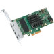 Intel &reg; Ethernet Server Adapter I350-F4 - PCI Express x4 - 4 Port - 1000Base-SX - Internal - Full-height, Low-profile - Retail I350F4BLK