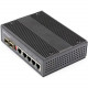 Startech.Com Industrial 5 Port Gigabit Ethernet Switch w/4 PoE RJ45 +2 SFP Slots 30W 802.3at PoE+ 12-48VDC 10/100/1000 Mbps -40C to 75C - Industrial 5 Port Gigabit Ethernet Switch - Up to 30W per 4 PoE ports - 75C to -40C hardened 10/100/1000 Mbps - 2 ope