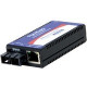 Advantech 10/100/1000Mbps Miniature Media Converter - 1 x Network (RJ-45) - 1 x SC Ports - DuplexSC Port - Multi-mode - Gigabit Ethernet - 10/100/1000Base-TX, 1000Base-SX - DIN Rail Mountable, Wall Mountable IMC-370-MM-PS
