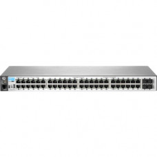 HPE 2530-48G Switch - 48 Ports - Manageable - Gigabit Ethernet - 10/100/1000Base-T - 2 Layer Supported - 4 SFP Slots - Power Supply - Twisted Pair - 1U High - Desktop, Rack-mountable, Wall Mountable - Lifetime Limited Warranty J9775A#ABA