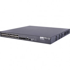 HPE 5800-24G Switch - 24 Ports - Manageable - Gigabit Ethernet, 10 Gigabit Ethernet - 10/100Base-TX, 10/100/1000Base-T, 10GBase-X - 3 Layer Supported - Power Supply - Twisted Pair, Optical Fiber - 1U High - Rack-mountable - Lifetime Limited Warranty JC100