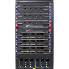 HPE 10512 Switch Chassis - Manageable - 2 Layer Supported - Power Supply - Twisted Pair - 18U High - Rack-mountable, Desktop - TAA Compliance JC748A