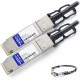 AddOn JG327A Compatible TAA Compliant 40GBase-CU QSFP+ to QSFP+ Direct Attach Cable (Passive Twinax, 3m) - 100% compatible and guaranteed to work - TAA Compliance JG327A-AO