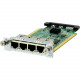 HPE MSR 4-Port Gig-T Switch SIC Module - For Switching Network - 4 x RJ-45 10/100/1000Base-T LAN1 JG739A