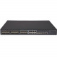HPE 5130-24G-SFP-4SFP+ EI Switch - Manageable - 10/100/1000Base-T, 1000Base-X, 10GBase-X - 3 Layer Supported - 24 SFP Slots - 1U High - Rack-mountable - TAA Compliance JG933A