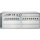 HPE Aruba 5406R 8-port 1/2.5/5/10GBASE-T PoE+/ 8-port SFP+ (No PSU) v3 zl2 Switch - 8 Ports - Manageable - Gigabit Ethernet, 10 Gigabit Ethernet - 1000Base-X, 10GBase-X - 3 Layer Supported - Modular - Power Supply - Twisted Pair, Optical Fiber - 4U High -