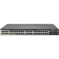 HPE Aruba 3810M 40G 8 Smart Rate PoE+ 1-slot Switch - 48 Ports - Manageable - Gigabit Ethernet - 10/100/1000Base-T - 3 Layer Supported - Modular - Power Supply - Twisted Pair - 1U High - Rack-mountable - TAA Compliance JL076A