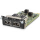 HPE Aruba 3810M 2QSFP+ 40GbE Module - For Data Networking, Optical NetworkOptical Fiber40 Gigabit Ethernet - 40GBase-X2 x Expansion Slots - QSFP+ - TAA Compliance JL079A
