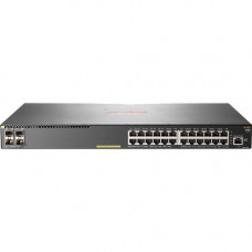 HPE Aruba 2930F 24G PoE+ 4SFP Switch - 24 Ports - Manageable - Gigabit Ethernet - 10/100/1000Base-T, 1000Base-X - 3 Layer Supported - Modular - 4 SFP Slots - Twisted Pair, Optical Fiber - 1U High - Rack-mountable, Desktop - Lifetime Limited Warranty - TAA