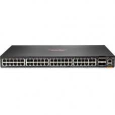 HPE Aruba 6300F 48-port 1GbE and 4-port SFP56 Switch - 48 Ports - Manageable - 3 Layer Supported - Modular - 4 SFP Slots - Twisted Pair, Optical Fiber - 1U High - Rack-mountable - Lifetime Limited Warranty - TAA Compliance JL667A#ABA