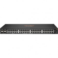 HPE Aruba 6100 48G 4SFP+ Switch - 48 Ports - 3 Layer Supported - Modular - 44.20 W Power Consumption - Twisted Pair, Optical Fiber - 1U High - Rack-mountable, Wall Mountable - Lifetime Limited Warranty - TAA Compliance JL676A#ABA