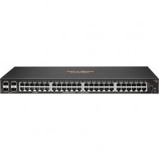 HPE Aruba 6100 48G 4SFP+ Switch - 48 Ports - 3 Layer Supported - Modular - 44.20 W Power Consumption - Twisted Pair, Optical Fiber - 1U High - Rack-mountable, Wall Mountable JL676A#ABB