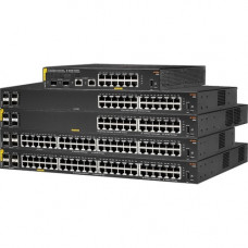 HPE Aruba 6100 24G 4SFP+ Switch - 24 Ports - 3 Layer Supported - Modular - 33 W Power Consumption - Twisted Pair, Optical Fiber - 1U High - Rack-mountable, Wall Mountable - Lifetime Limited Warranty - TAA Compliance JL678A#ABA