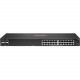 HPE Aruba 6100 24G 4SFP+ Switch - 24 Ports - 3 Layer Supported - Modular - 33 W Power Consumption - Twisted Pair, Optical Fiber - 1U High - Rack-mountable, Wall Mountable - Lifetime Limited Warranty JL678A#B2E