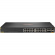 HPE Aruba 6200F 24G Class4 PoE 4SFP+ 370W Switch - 24 Ports - Manageable - 3 Layer Supported - Modular - 370 W PoE Budget - Twisted Pair, Optical Fiber - PoE Ports - Lifetime Limited Warranty - TAA Compliance JL725A#ABA