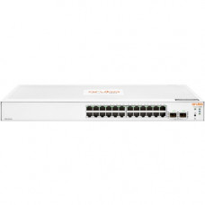 HPE Aruba Instant On 1830 24G 2SFP Switch - 24 Ports - Manageable - Gigabit Ethernet - 10/100/1000Base-T, 100/1000Base-X - 2 Layer Supported - Modular - 2 SFP Slots - Power Supply - 7.80 W Power Consumption - Twisted Pair, Optical Fiber - Rack-mountable, 