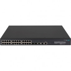 HPE FlexNetwork 5140 24G PoE+2SFP+2XGT EI Switch - 26 Ports - Manageable - Gigabit Ethernet, 10 Gigabit Ethernet - 10/100/1000Base-T, 10GBase-X, 10GBase-T - 3 Layer Supported - Modular - Power Supply - 24.50 W Power Consumption - 370 W PoE Budget - Optica