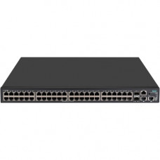 HPE FlexNetwork 5140 48G PoE+2SFP+2XGT EI Switch - 50 Ports - Manageable - Gigabit Ethernet, 10 Gigabit Ethernet - 10/100/1000Base-T, 10GBase-X, 10GBase-T - 3 Layer Supported - Modular - Power Supply - 34.50 W Power Consumption - 370 W PoE Budget - Optica