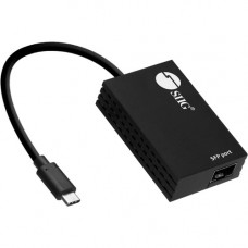 SIIG USB-C to SFP Gigabit Ethernet Adapter - With Network Transfer Rate up to 1000Mbps JU-NE0C11-S1