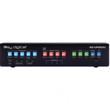 Key Digital KD-UPS52U Audio/Video Switchbox - 4096 x 2160 - 4K - 5 x 2 - 1 x HDMI Out - 1 x DisplayPort In KD-UPS52U