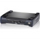 ATEN KE6940R DVI KVM Over IP Extender Receiver-TAA Compliant - 1 Computer(s) - 1 Local User(s) - WUXGA - 1900 x 1200 Maximum Video Resolution - 1 x Network (RJ-45) - 4 x USB - 2 x DVI - Rack-mountable KE6940R