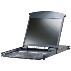 ATEN 16-Port 19in. Dual Rail CAT5 LCD KVM Over the Net-TAA Compliant - 16 Computer(s) - 19" LCD - UXGA - 1600 x 1200 - 18 x Network (RJ-45) - 2 x PS/2 Port - 3 x USB - 1 x VGA - Daisy Chain - Keyboard - 1U High-None Listed Compliance KL1516AIN