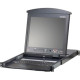 ATEN KL1516AN Dual Rail Rackmount LCD-TAA Compliant - 16 Computer(s) - 17" LCD-None Listed Compliance KL1516AN