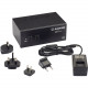 Black Box KVM Switch - 2-Port, Dual-Monitor, HDMI 2.0, 4K 60Hz, USB 3.0 Hub, Audio - 2 Computer(s) - 1 Local User(s) - 3840 x 2160 - 6 x USB - 6 x HDMI - TAA Compliant - TAA Compliance KV6222H
