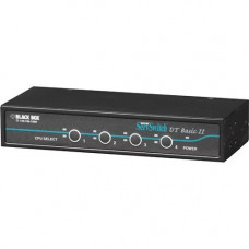 Black Box ServSwitch DT Basic II, 4-Port - 4 Computer(s) - 1 Local User(s) - 1920 x 1440 - 10 x PS/2 Port5 x VGA - Desktop - RoHS Compliance KV7024A