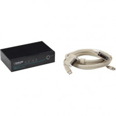 Black Box ServSwitch DT DVI 2-Port with Emulated USB Keyboard/Mouse Kit - 2 Computer(s) - 1 Local User(s) - 1920 x 1200USBDVI - Desktop KV9612A-K