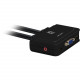 Cp Technologies LevelOne 2-Port USB VGA Cable KVM Switch, Audio Support - 2 Computer(s) - 1 Local User(s) - 2048 x 1536 - 4 x USB3 x VGA KVM-0223