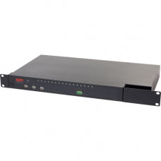 American Power Conversion  APC Analog KVM Switch - 16 Computer(s) - 1600 x 1200 - 16 x Network (RJ-45) - 4 x PS/2 Port - 7 x USB2 x VGA - Rack-mountable - 1U - TAA Compliance KVM0216A