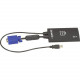 Black Box USB Laptop Console Crash Cart Adapter - 1 Local User(s) - WUXGA - 1920 x 1200 Maximum Video Resolution - 1 x USB x VGA - For Mac, PC - TAA Compliance KVT100A