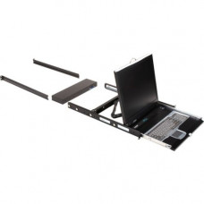 Black Box KVM Tray With Keyboard, Touchpad, And LCD Monitor - 16 Computer(s) - 19" LCDPS/2 PortUSB - 1 x VGA - Keyboard - 1U High KVT419A-16CATX-1IP