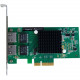 SIIG Dual-Port Gigabit Ethernet PCIe 4-Lane Card - I350-T2 - PCI Express 2.1 x4 - 2 Port(s) - 2 - Twisted Pair LB-GE0014-S1