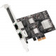 SIIG Dual 2.5G 4-Speed Multi Gigabit Ethernet PCIe Card - Ethernet PCIe Card LB-GE0711-S1