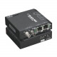 Black Box Hardened Media Converter Switch - 2 x RJ-45 , 1 x SC Duplex - 10/100Base-TX, 100Base-X - External, Rack-mountable - TAA Compliance LBH100A-H-SC