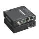 Black Box Hardened Media Converter Switch - 2 x RJ-45 , 1 x ST Duplex - 10/100Base-TX, 100Base-X - External, Rack-mountable - TAA Compliance LBH100A-HD-ST-24
