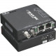 Black Box LBH100 Transceiver/Media Converter - 2 x Network (RJ-45) - 1 x ST Ports - Multi-mode - Fast Ethernet - 10/100Base-T, 100Base-X - Rack-mountable, DIN Rail Mountable, Wall Mountable, Panel-mountable - TAA Compliant LBH100A-P-ST-12