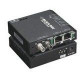 Black Box Extreme Media Converter Switch - 2 x RJ-45 , 1 x ST Duplex - 10/100Base-TX, 100Base-X - External, Rack-mountable - TAA Compliance LBH100A-P-ST